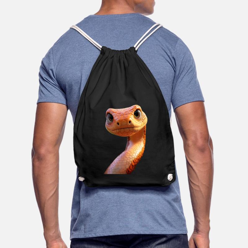 Schlange Python Kobra Mamba Klapperschlange Snake Turnbeutel