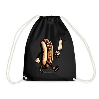 Delicious Halloween Design for Horror Movies Psycho - Drawstring Bag - black - Front
