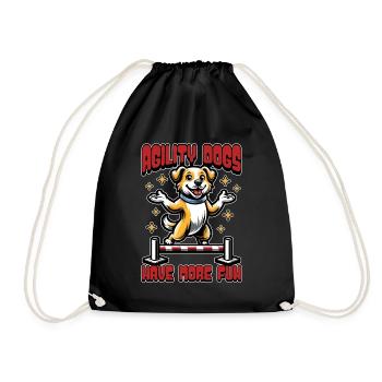Agility Dogs Have Animal Lover Agility Training - Drawstring Bag - black - Front