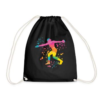 Lanceur de disque Lancer de disque Colorsplash - Sac de sport léger - noir - Devant
