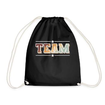 Team - Turnbeutel - Schwarz - Vorne