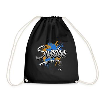 Pêche à la ligne en Suède - Sac de sport léger - noir - Devant
