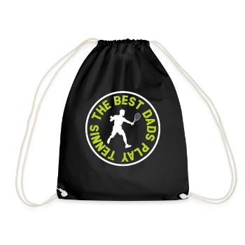The best dads play Tennis - Tennis Player Daddy Te - Turnbeutel - Schwarz - Vorne