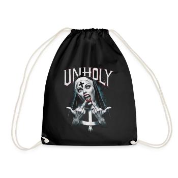 Provocative and expressive – rebellious fashion - Drawstring Bag - black - Front