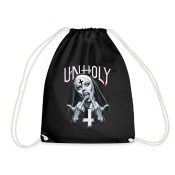 Provocative and expressive – rebellious fashion - Drawstring Bag - black - Front