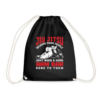 Jiu Jitsu parce que certaines personnes ont juste besoin d'un bon bras - Sac de sport léger - noir - Devant