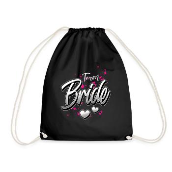 Team Bride Hen Party - Drawstring Bag - black - Front