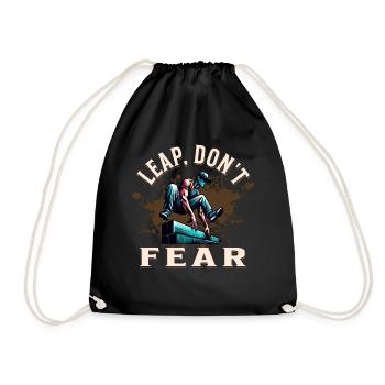Parkour - Drawstring Bag - black - Front