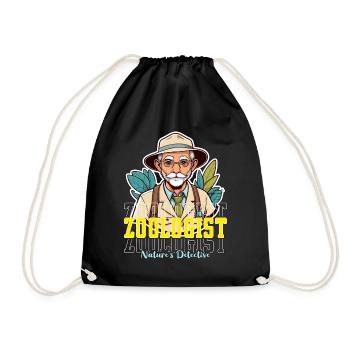 Zoologist Nature's Detective Animal Scientist - Drawstring Bag - black - Front