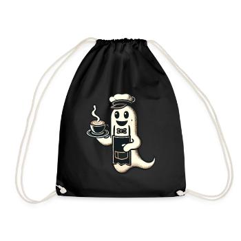 Kaffeeliebhaber Barista Geist Lustiger Kaffee - Turnbeutel - Schwarz - Vorne