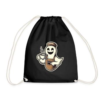 Kaffeeliebhaber Barista Geist Lustiger Kaffee - Turnbeutel - Schwarz - Vorne