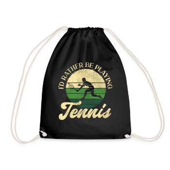 drôle de raquette de joueur de tennis que j’aurais - Sac de sport léger - noir - Devant