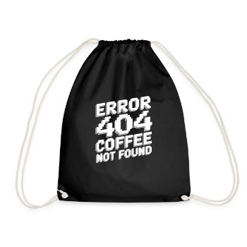 Erreur 404 café introuvable - Sac de sport léger - noir - Devant