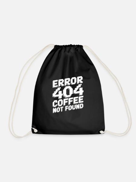 Erreur 404 café introuvable - Sac de sport léger - noir