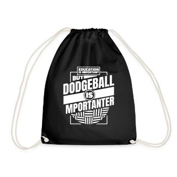 L’éducation est importante, mais le ballon chasseur l’est - Sac de sport léger - noir - Devant
