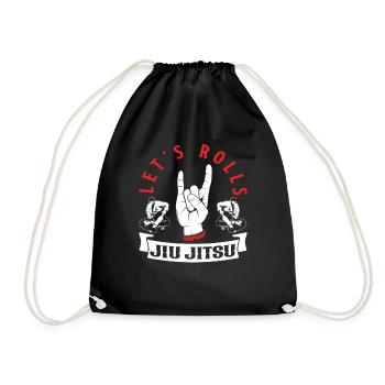 Let's Rolls Jiu Jitsu Passion - Drawstring Bag - black - Front