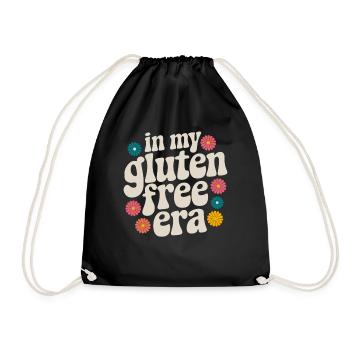 In my gluten-free era - Drawstring Bag - black - Front