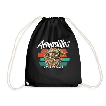 Armadillo - Drôle de dicton - Sac de sport léger - noir - Devant