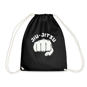 Graphismes de poing de jiu-jitsu cool - Sac de sport léger - noir - Devant