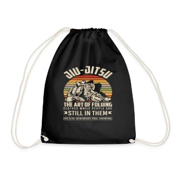 Jiu-Jitsu: The Art of Folding Clothes - Drawstring Bag - black - Front