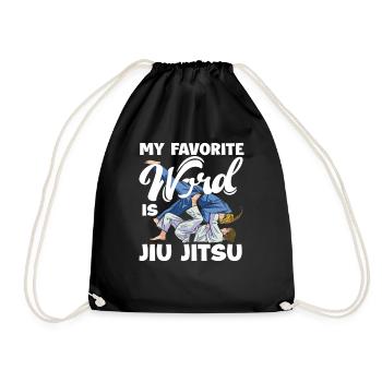 Mot préféré : Jiu Jitsu Arts Martiaux Passion - Sac de sport léger - noir - Devant