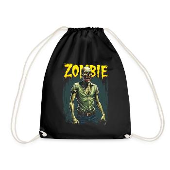 Conception de zombie d’Halloween - Sac de sport léger - noir - Devant
