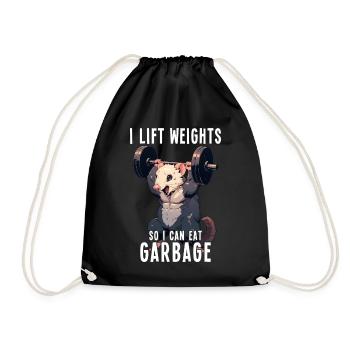 Opossum Gym Cadeau d’entraînement d’haltérophilie - Sac de sport léger - noir - Devant
