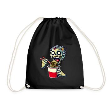 Zombie Ramen Nudeln Japanisches Essen - Turnbeutel - Schwarz - Vorne