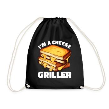 Grilled Cheese Grilled Cheese Foodie Cheese Sandwich - Sac de sport léger - noir - Devant