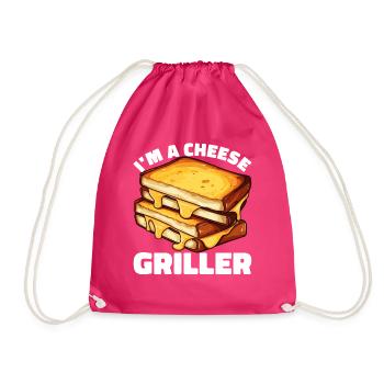 Grillkäse Gegrillter Käse Foodie Käse Sandwich - Turnbeutel - Fuchsia - Vorne