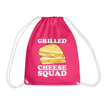 Grillkäse Gegrillter Käse Foodie Käse Sandwich - Turnbeutel - Fuchsia - Vorne