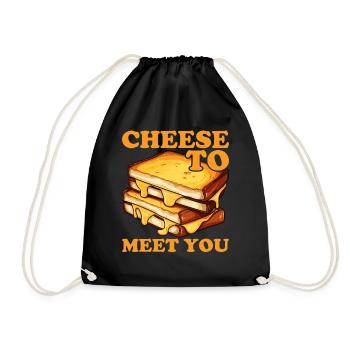 Grilled Cheese Grilled Cheese Foodie Cheese Sandwich - Sac de sport léger - noir - Devant