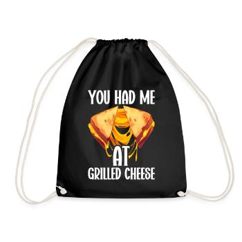 Grilled Cheese Grilled Cheese Foodie Cheese Sandwich - Sac de sport léger - noir - Devant