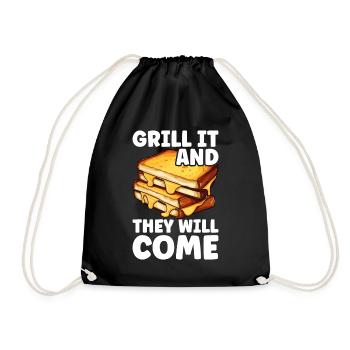 Grilled Cheese Grilled Cheese Foodie Cheese Sandwich - Sac de sport léger - noir - Devant