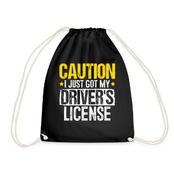 Je viens d’obtenir mon permis de conduire Funny Permit - Sac de sport léger - noir - Devant