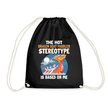 Le stéréotype du bateau-dragon est basé sur moi Team Lover - Sac de sport léger - noir - Devant