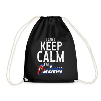 Cubains - Drôle de dicton - Sac de sport léger - noir - Devant