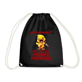 La majorité de mon avis Canard au couteau Halloween - Sac de sport léger - noir - Devant