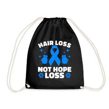 Alopécie areata Awareness Perte de cheveux - Sac de sport léger - noir - Devant