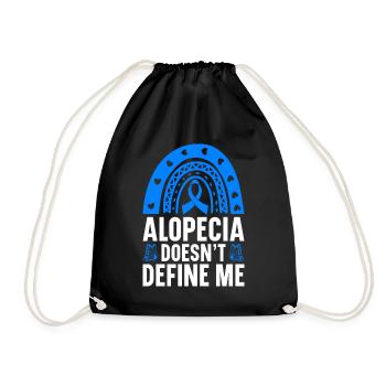 Alopécie areata Awareness Perte de cheveux - Sac de sport léger - noir - Devant