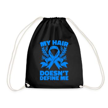Alopécie areata Awareness Perte de cheveux - Sac de sport léger - noir - Devant