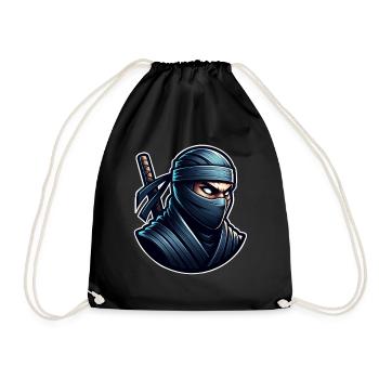 Ninja - Turnbeutel - Schwarz - Vorne