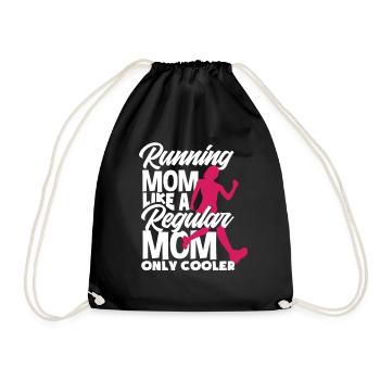 Running Mom Like A Regular Mom Only Cooler - Sac de sport léger - noir - Devant