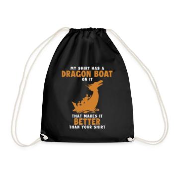 Better Than Your Apparel Paddler Drummer Team - Drawstring Bag - black - Front