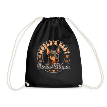 Doberman Pinscher Dog Dobie Mama - Turnbeutel - Schwarz - Vorne