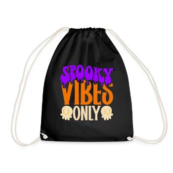 Halloween Costume - Drawstring Bag - black - Front
