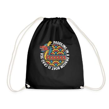 Pagayer dans un bateau-dragon est l’amour de l’équipe Crazsea - Sac de sport léger - noir - Devant