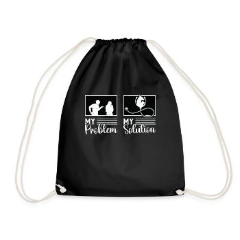 Veterinary Medicine My Problem My Pictogram Mom - Turnbeutel - Schwarz - Vorne