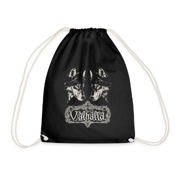 Spiegelbild Wolf Road to Valhalla Design - Turnbeutel - Schwarz - Vorne