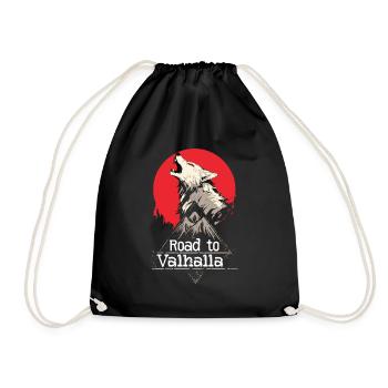 Wolf Road vers Valhalla Red Moon - Sac de sport léger - noir - Devant